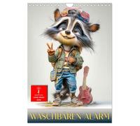 Waschbären Alarm (Wandkalender 2026 DIN A4 hoch), CALVENDO Monatskalender: Die Welt der coolsten und charmantesten Frechdachse.