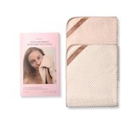 waschies Asciugamano viso ultra assorbente in microfibra - Set da 2 pezzi Natural/sabbia - ad asciugatura rapida e super morbido - ideale per la cura quotidiana, i viaggi e il fitness - per tutti i