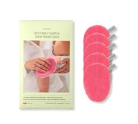 waschies Dischetti Detergenti - Set da 5, Rosa - Miscela di Fibre Ipoallergeniche - Morbidi e Riutilizzabili per Pelli Delicate - Pulizia Delicata Solo con Acqua - per Bimbi e Neonati