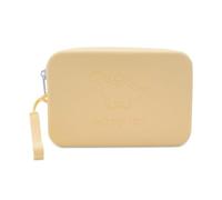 Waschies "Travel Set Kids" - Borsa da viaggio sostenibile e idrorepellente con spugne lavabili riutilizzabili, set per viaggi e regalo, Giallo pastello, m