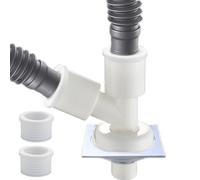 Waschmaschine Abfluss Adapter - Waschinenanschluss Mit Eingangsstutzen | Abfluss Adapter Für Geschirrspüler | Wasserdichter Verteileranschluss Für Waschbecken Und Waschmaschine