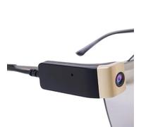 Wasd3Pods 1080p HD Telecamera per Occhiali, Telecamera dal Vivo, Videoregistratore USB Intelligente sulle Gambe degli Occhiali, Lenti del Registratore Audio Video del Microfono,B