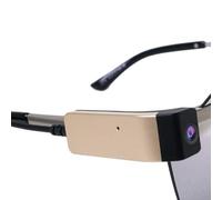 Wasd3Pods 1080p HD Telecamera per Occhiali, Telecamera dal Vivo, Videoregistratore USB Intelligente sulle Gambe degli Occhiali, Lenti del Registratore Audio Video del Microfono,A