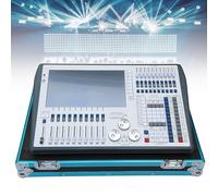 Wasd3Pods Controller D-MX, Console Luci da Palco, Controller Touch Screen CPU I5 da 120 GB, Multilingue Integrato, con 12 Porte di Uscita D-MX 6144 Canali, Flight Case