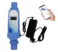 Wasd3Pods Generatore di Cloro Salino,Sistema di Clorazione per Piscine Ad Acqua Salata,con Pannello Digitale Intelligente,Wi-Fi Integrato E Controllo Remoto Tramite App,Piscine Interrate,50m³-12g/h