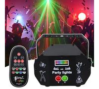 Wasd3Pods Mini 3 in 1 Luci della Festa, Luci della Discoteca del Dj, Luce Stroboscopica del Palcoscenico, Proiettore Attivato dal Suono dei Modelli Multipli con Il Telecomando, per Le Feste Bar
