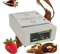 Wasd3Pods Pentola per Sciogliere Il Cioccolato - Macchina Temperatrice Professionale per Cioccolato - Pentola per Sciogliere Il Cioccolato Commerciale - capacità 8 kg - 2 Serbatoi