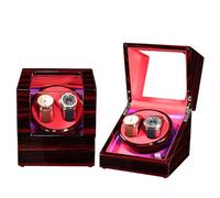 Wasd3Pods Scatola Avvolgitore per Orologi a Carica Automatica per Doppio Avvolgitore per Orologi + 3 Morbidi Cuscini per Orologi in Pelle, Scatola di Carica per Orologi Automatici a LED,E