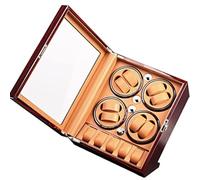 Wasd3Pods Scatola Espositiva per Orologi, 8 Avvolgitori + 5 Cuscini, 4 modalità di Rotazione, Luce Interna E Motore Silenzioso, Espositore Automatico per Orologi, per Orologi da Uomo/Donna,B