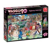 Jumbo- Destino 21-Highway Holdup Puzzle, Multicolore, JUM19180