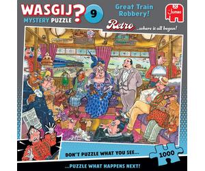 Wasgij Retro Mystery 9, The Great Train Robbery - Unique 1000 Piece Jigsaw Puzzl