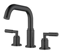 Wash Basin Hot And Cold Water Faucet washbasin Toilet Sink Bathroom Basin Antique Three-Hole rotatable, Black