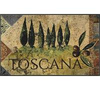 Wash+Dry Estate Toscana Zerbino, Poliammide, Multicolore, 75x120cm