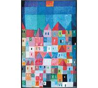 Wash+Dry - Tappeto Colourful Houses 75x120, Colorato