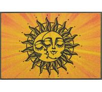 Wash+Dry tappeto Design Kiss the sun 50x75cm, adatto per interni ed esterni, lavabile, arancione