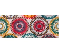 Wash+Dry tappeto Design Whirlwinds 75x190cm, adatto per interni ed esterni, lavabile, multicolore