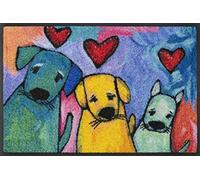 Wash+Dry Tappeto Doggies 50x75cm, Adatto per Interni ed Esterni, Lavabile