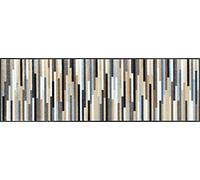 Wash+Dry Mikado Stripes Nature Zerbino, Poliammide, Multicolore, 60x180cm