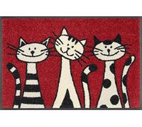 Wash+Dry tappeto Three Cats 40x60cm, adatto per interni ed esterni, lavabile