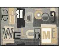 Wash+Dry tappeto Welcome Goodbye 50x75cm, adatto per interni ed esterni, lavabile
