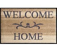 Wash+Dry Welcome Home Beige Zerbino, Poliammide, Multicolore, 50 x 100