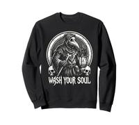 Wash Your Soul - Lanterna Custode della Peste Doctor Gothic Art Felpa