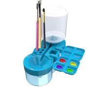 Washable Brush Cleaner, Pittura Brush Holder, Art Supplies Cleaner, Water Cycle Cleaner, Paintbrush Holder Tool, Pittura Tools Art Supplies with Brush Holder for Teacher and Painters