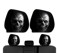 Washable Car Headrest Pillow Cove - Car Headrest Covers 2 pezzi | Elastic Strap Washable Car Seat Headrest Protector for Family Vehicle SUV RV Trailer Truck Automobile