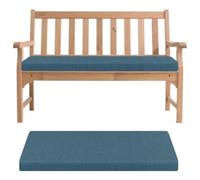 WashableBench Cush - Cuscino antiscivolo per interni ed esterni, per cucina e patio, rimovibile, colore: blu scuro, 100 x 55 x 5 cm