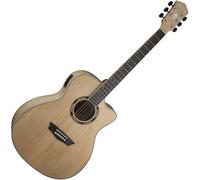 Washburn Apprentice AG40CE Natural Chitarra Semiacustica Jumbo
