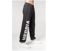 Washed-off Gym Sweatpants Baggy Style Gym Bro Man Black