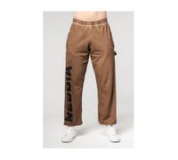 Washed-off Gym Sweatpants Baggy Style Gym Bro Man Light Brown