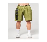 Washed-off Gym Sweatshorts No Bs Man Green