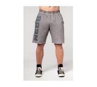 Washed-off Gym Sweatshorts No Bs Man Light Grey
