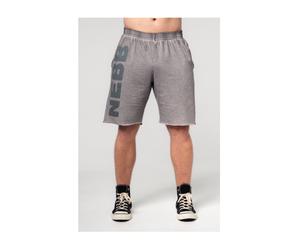 Washed-off Gym Sweatshorts No Bs Man Light Grey