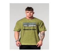 Washed-off Oversized T-shirt Heritage Man Green