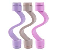 Washer Door Prop, Magnetic Holder, Front Load Accessory, Moisture Control Odor Prevention 3 pezzi, Black, for Laundry Room Organization and Appliance Airflow Support 0.79x3.94 Inches Viola, Pink, Gray