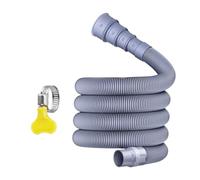 Washer Drain Hose, Dehumidifier Pipe, Dishwasher Discharge Hose, Flexible Pvc Tube with 360° Rotating Clamp, Home Sink Rv Use, 118/157/197 Inches, Gray, 1 Piece, 210/280/350g