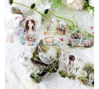 Washi Tape PET Fiori Stickers Adesivi Decorativi Scrapbooking Stickers 3 Rollen per Calendari Biglietti D'auguri Album Bullet Journal Accessori Diario Album (Camping Party 2)
