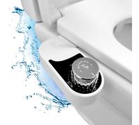 WASHIKU Tokyo Bidet Giapponese per WC - Kit Completo, Installazione Facile, Senza Elettricità, Doccetta Igienica a Getto Regolabile, Doppio Ugello, Lavaggio Anteriore/Posteriore