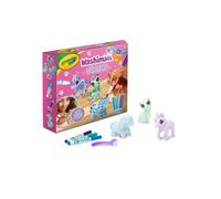Crayola washimals pastel pets - set ricarica con 3 cuccioli, 3 pennarelli lavabili e spazzolina, gioco e regalo per bambini, da 3 anni