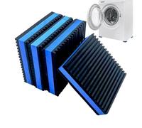 Washing Machine Anti Vibration Pads, 4 Pieces Anti Slip Damping Mats, Stable Support Pads For Washer Dryer Air Compressor Treadmill Noise Reduction Shock Absorption Indoor Bathroom Home Use