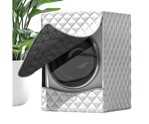 Washing Machine Cover - 25,59 pollici Front Load Protector | 210d Oxford Cloth Cover - Impermeabile Uv Resistant Coveer Isolated with Zipper For Laundry Room Bathroom Balcony Home Appliance Protection