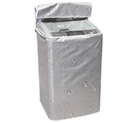 Washing Machine Cover - Polyester Silver Coated S-XL | Waterproof Dustproof | Protector With Drawstring | Front Load Dryer Shield For Laundry Room Basement Use
