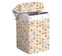 Washing Machine Cover, Waterproof Dustproof Protector Full-Automatic Washer, 5,6-6,5 kg Laundries Appliance Shield for Home, Balcony, Dorm, Indoor Laundry Room Use Oxford Cloth