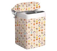 Washing Machine Cover, Zippered Appliance Protector, Waterproof Shield Dust and Moisture, Standard Size, Gray, Ideal for Balcony, Dorm, Apartment, Laundry Room, Home Use