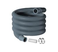 Washing Machine Discharge Hose - 1 Meter Drain Pipe Kit with Clamp &