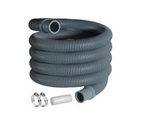 Washing Machine Drain Hose - 1 Meter Flexible Discharge Pipe Kit with Clamp & Connector | Portable Replacement Hose for Household Sinks, Laundry Rooms, Cleaners and Kitchen Utility