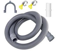 Washing Machine Drain Hose Extension Kit | 4.9 Ft Dishwasher Replacement,flexible For Washer, Dishwasher, Includes 1 Adapter, 2 Clamps, U-bend Holder