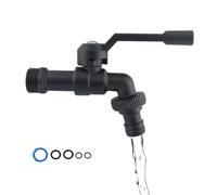 Washing Machine Faucet, Faucet, Outlet, 1/2 pollici, pantaloni per esterni, Garden Splitter, Antifreeze Brass, Heavy Duty, Outlet, Outdoor, Black Brass F